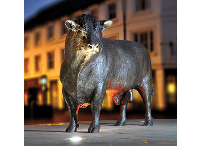 Bronze bull unveiled